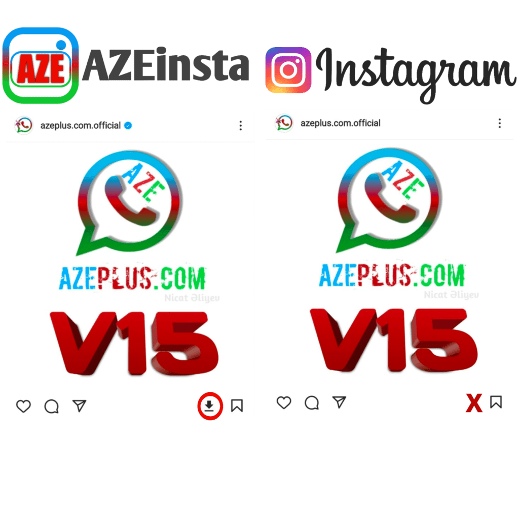 AZEinsta və instagram fərqi
